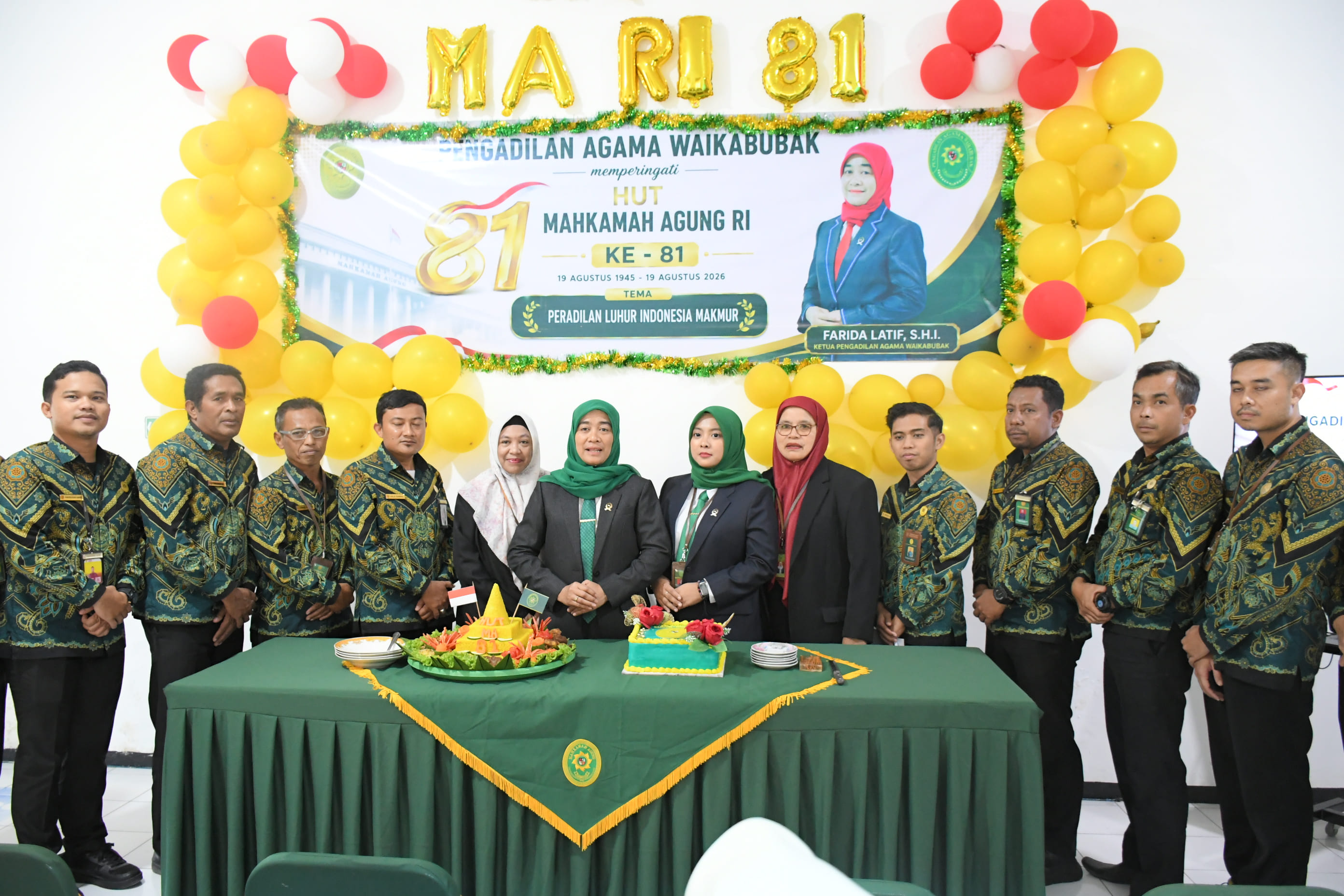 Pengadilan Agama Waikabubak Gelar Tasyakuran HUT ke-81 Mahkamah Agung RI