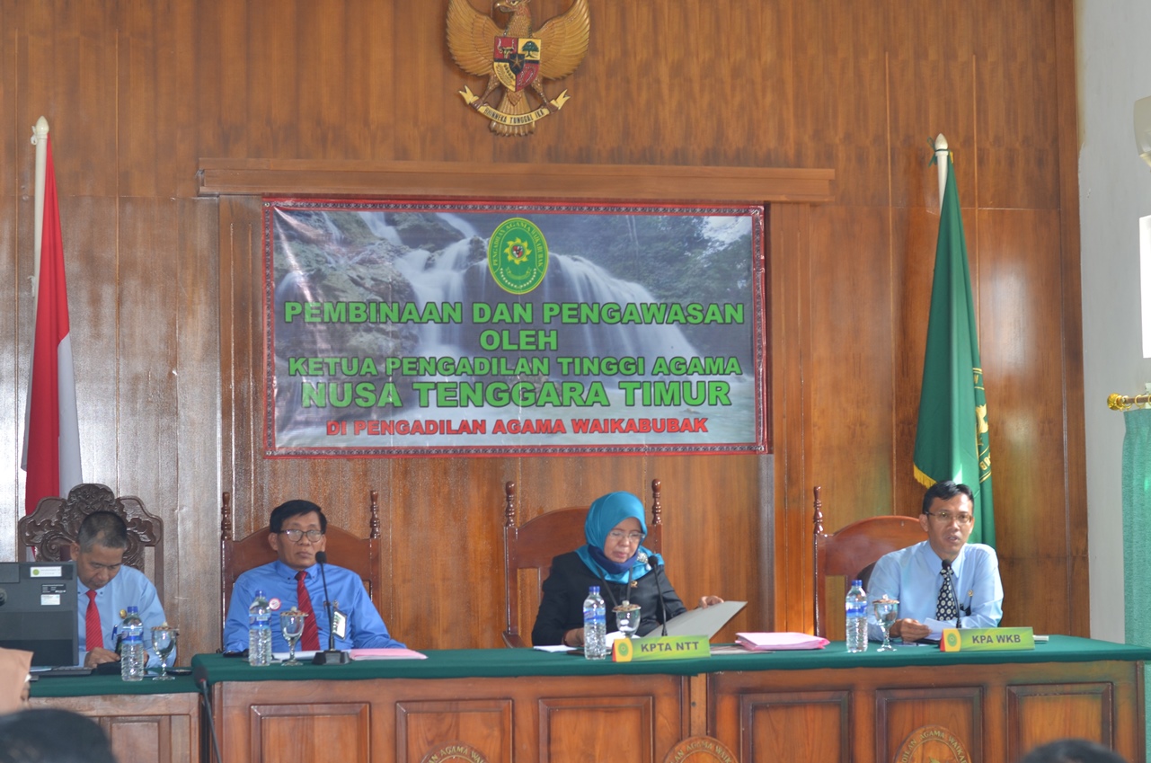 Gedung PA Waikabubak Belum Prototipe Ini Pesan KPTA NTT Saat Kunjungan Pengawasan