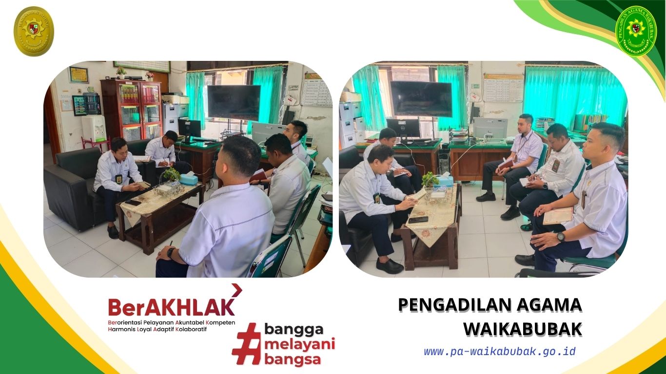 Kesekretariatan PA Waikabubak Gelar Rapat Pembahasan Anggaran Triwulan III 2025