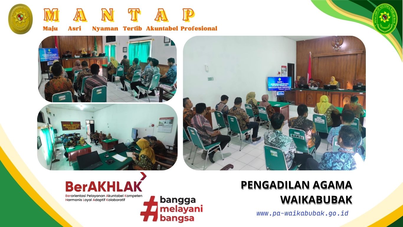  PA Waikabubak Gelar Rapat Monitoring & Evaluasi Bulan Juli 2025