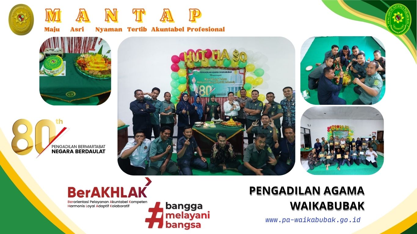 PA Waikabubak Merayakan HUT Mahkamah Agung RI ke-80