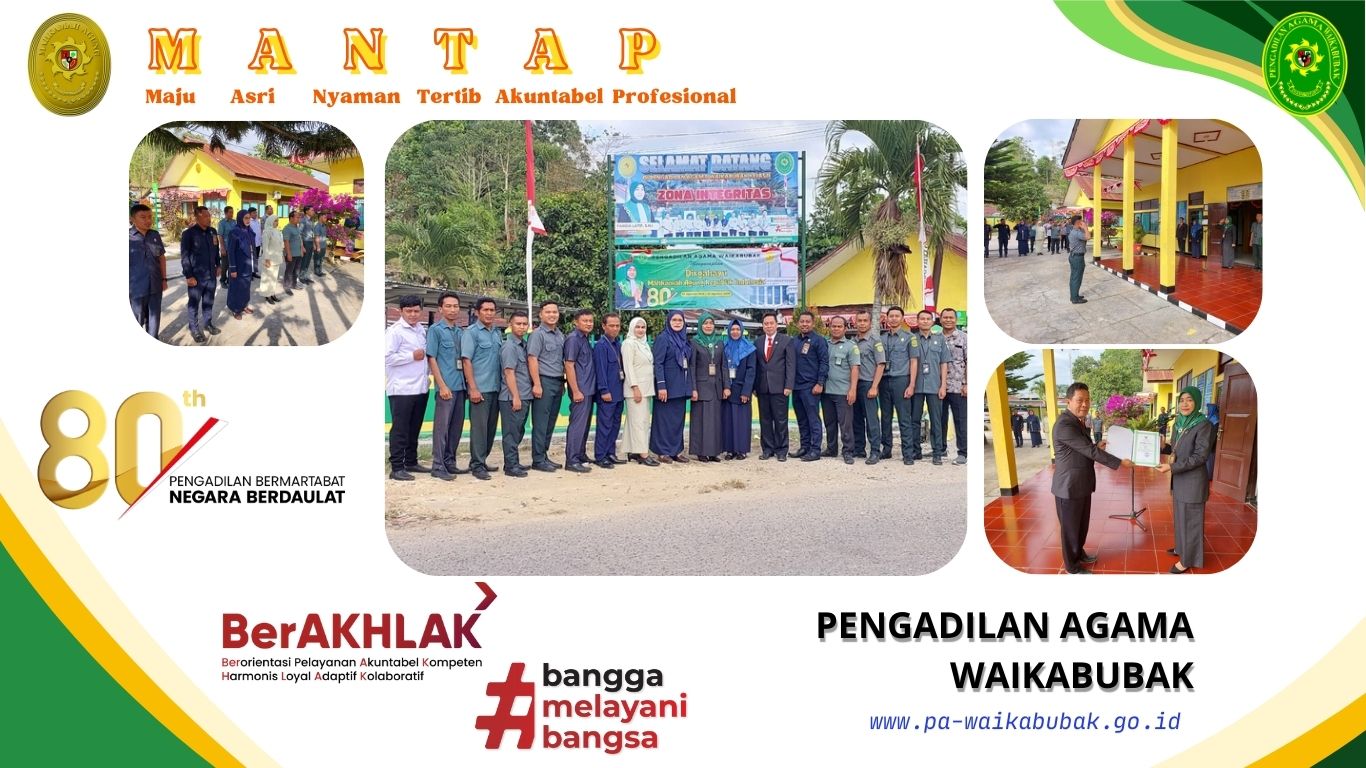 Pengadilan Agama Waikabubak Gelar Upacara HUT ke-80 Mahkamah Agung RI