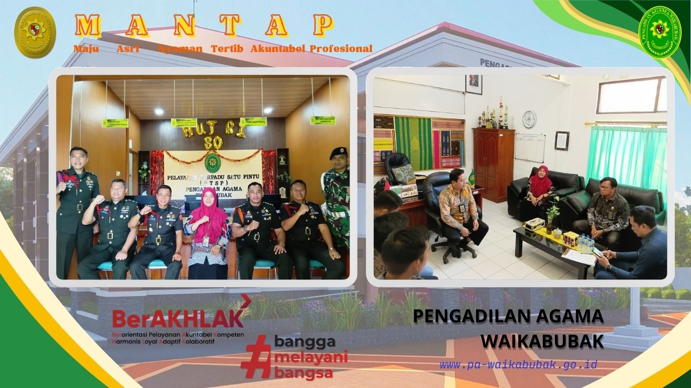 Pengadilan Agama Waikabubak Mendukung Pelaksanaan Sidang Keliling Pengadilan Militer III-15 Kupang