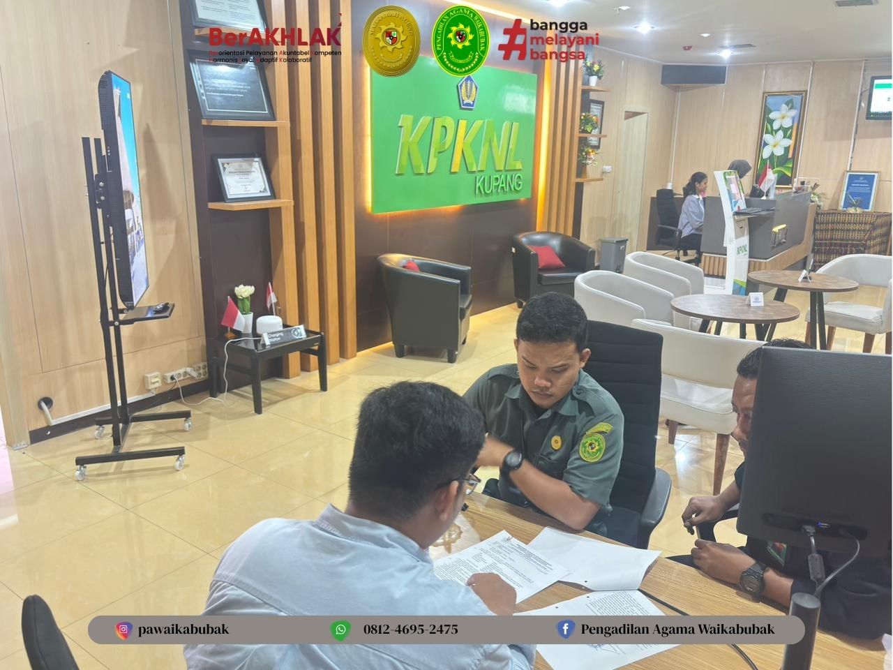 Pengadilan Agama Waikabubak mengumumkan hasil lelang pembongkaran pagar kantor yang telah dilaksanakan melalui Kantor Pelayanan Kekayaan Negara dan Lelang (KPKNL) Kupang.