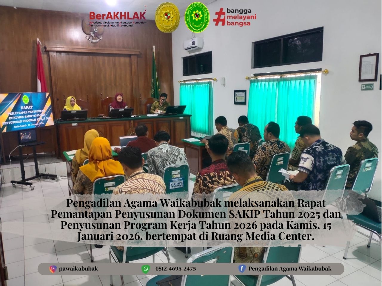 Rapat Pemantapan Penyusunan Dokumen SAKIP 2025 dan Program Kerja 2026 di PA Waikabubak