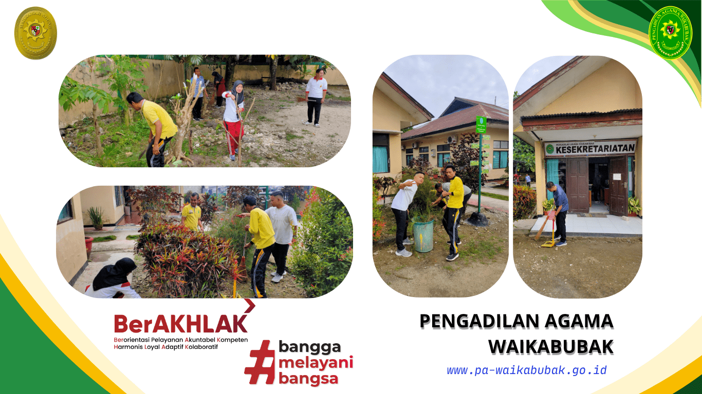 Semangat Gotong Royong dalam Jumat Bersih PA Waikabubak